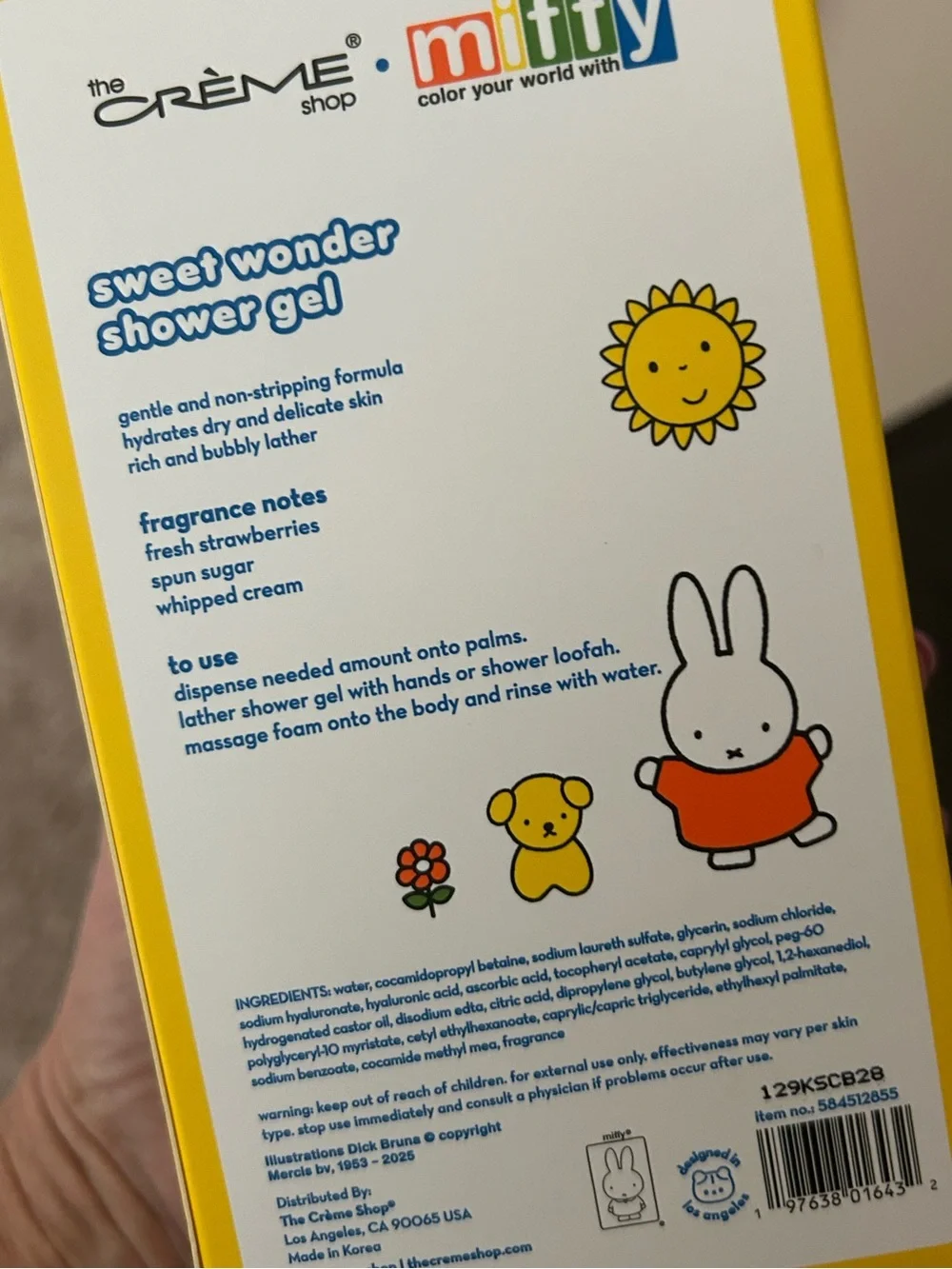The Crème Shop X Miffy Collab Shower Gel